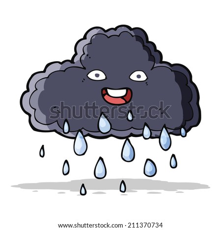 cartoon raincloud