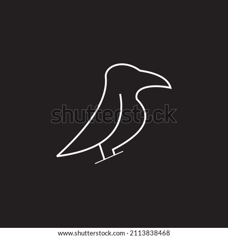 Bird Shape Design that Looks Simple but Attractive Stock Vector