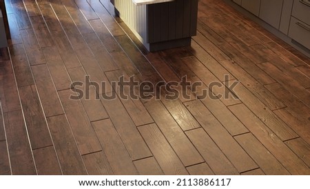Kitchen wood floor texture, hardwood floor texture Royalty-Free Stock Photo #2113886117