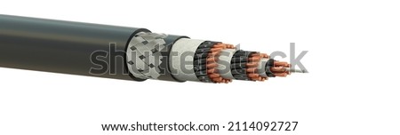 Instrumentation Control Cables industry 4.0 Cables Pur Cable Royalty-Free Stock Photo #2114092727