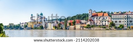 River Panorama Passau, Bavaria, Germany 