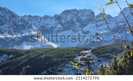Beautiful landscape of the tatra mountains 
