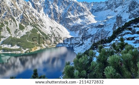 Beautiful landscape of the tatra mountains 