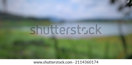 
defocused abstract background of wide river