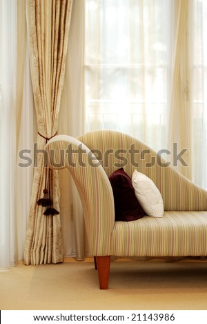 Detail of the sofa in the stylish room Royalty-Free Stock Photo #21143986