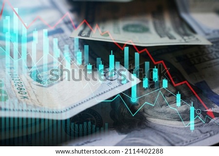 Investments Plummeting Do To A Market Correction  Royalty-Free Stock Photo #2114402288