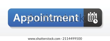 Appointments Button. Making an online appointment icon vector illustration. Royalty-Free Stock Photo #2114499500