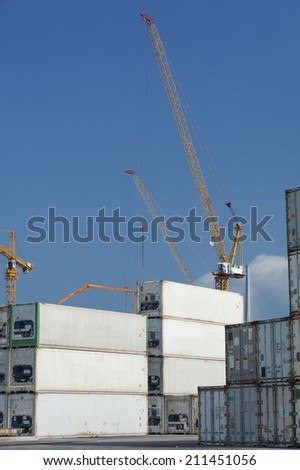 Stack of Cargo Containers 