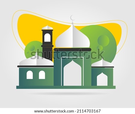 vector mosque for design banner, poster etc 