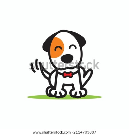 Illustration vector graphic of dog fit for business animal and pet