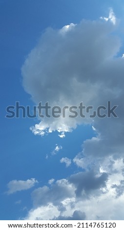 Cloudy blue sky. Blue sky with white clouds