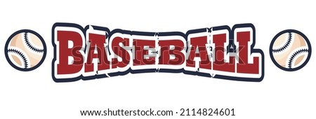 cool baseball writing red blue combination