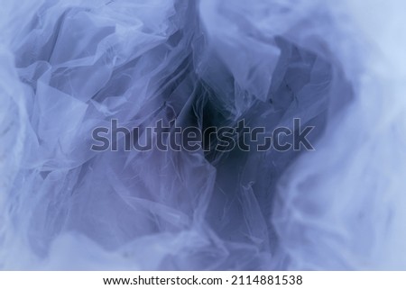 Plastic bag abstract  background pattern texture for design. No Plastic Bag Concept, save world, protect earth.
