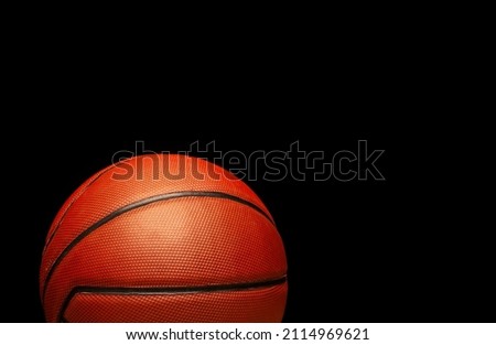 image of basketball dark background 
