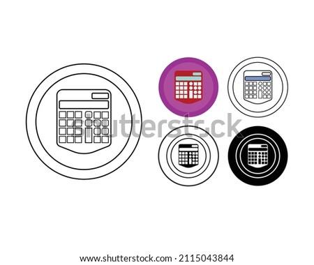 school calculator vector type icon