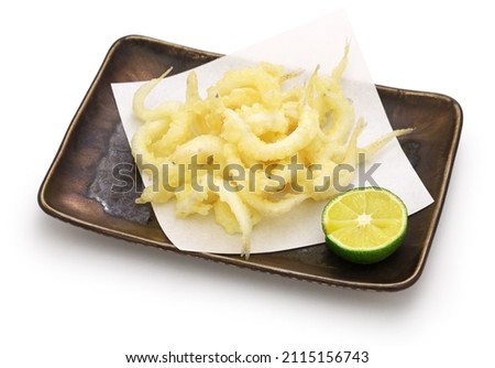 Shirauo (Japanese icefish ) tempura
