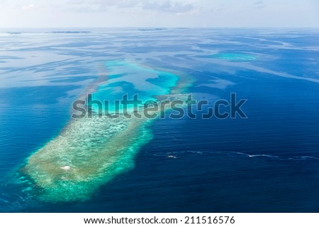 One of isolated island located in Maldives in area of north atoll