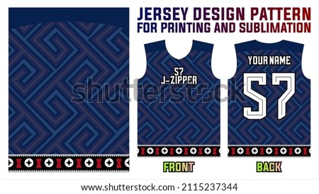 jersey design pattern for printing and sublimation. sports jersey fabric abstract background and template
