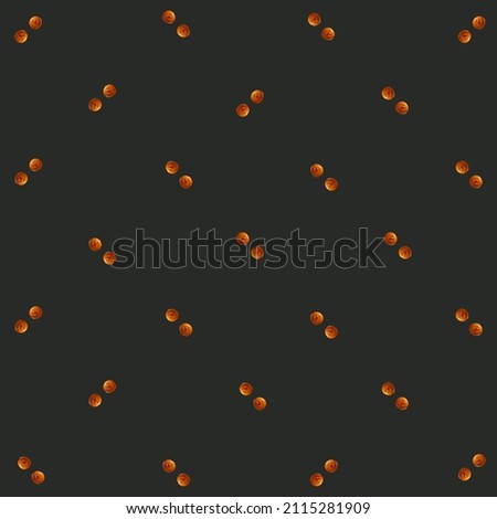 Colorful fruit pattern of fresh pumpkins on brown background. Top view. Flat lay. Pop art design