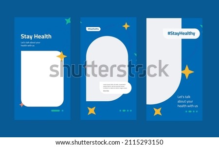 Medical Social Media Post Template, Editable Healthcare Social Media Banner Template. Social media post design free vector. Anyone can use This Design Easily,Banner,Poster,Instagram story Royalty-Free Stock Photo #2115293150