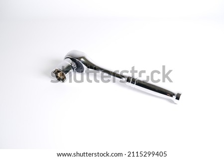Ratchet wrench, close up photo