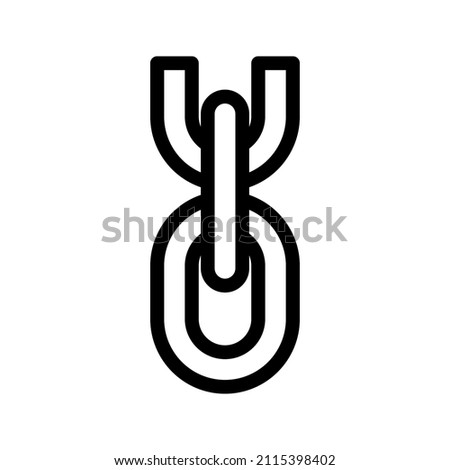 chain link icon. Vector illustration. Link sign. 
