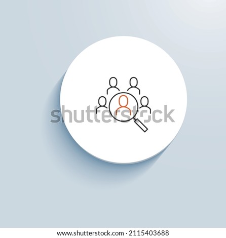 Discover ultimate beneficial owners search icon Royalty-Free Stock Photo #2115403688