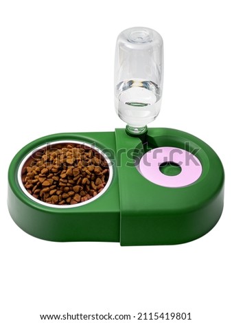 Animal bowl with automatic water supply