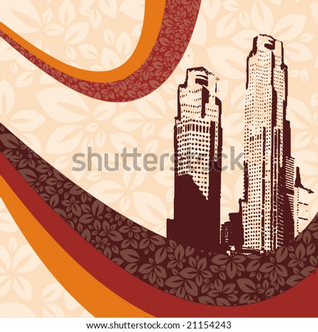 Abstract urban background. Vector illustration.
