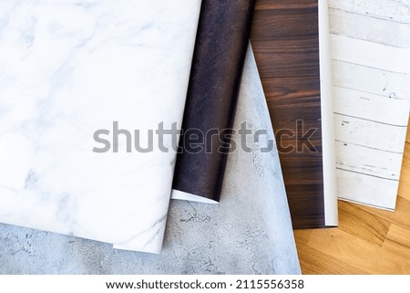 Flat lay. Variety of vinyl backgrounds for food photography.