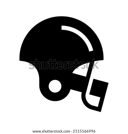 Football Helmet icon isolated on white background
