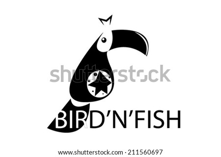 Bird and fish illustration