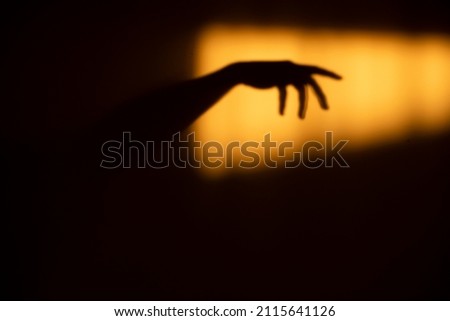 Man hand. Shadow. Gesture. Finger. 