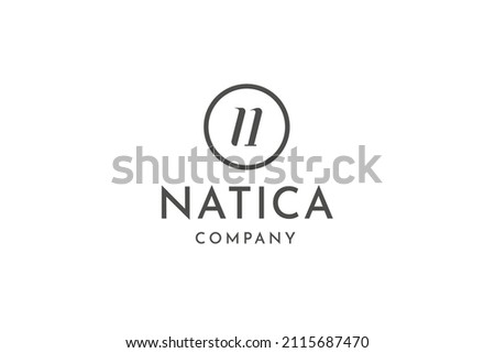 Initial letter N logo design vector illustration.