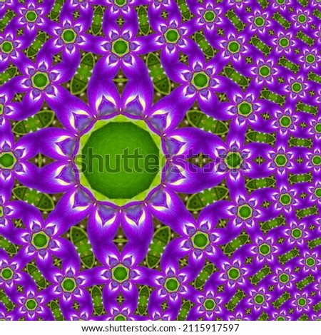 Beautiful purple flower pattern fabric