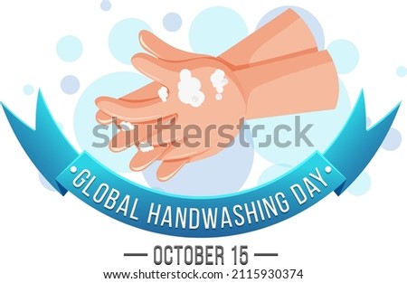Global Handwashing Day Banner Design illustration