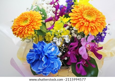 Gerbera, carnation and other bouquets 