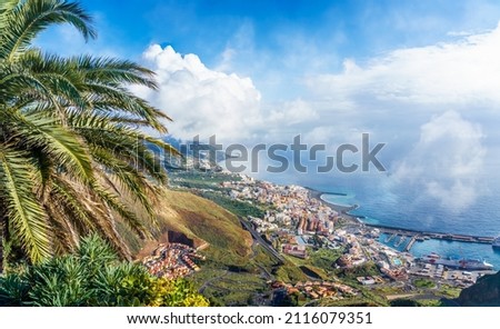 Landscape with Santa Cruz de La Palma, Canary island, Spain Royalty-Free Stock Photo #2116079351