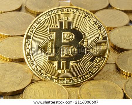 Bitcoin coin crypto money as a symbol image Bitcoin and others