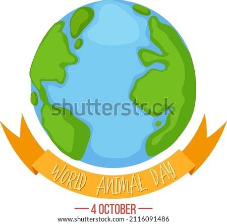 World Sight Day banner with earth globe illustration