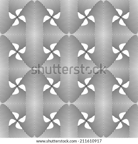 Design seamless strip geometric pattern. Abstract monochrome lines background. Speckled texture. Vector art