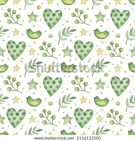 Watercolor seamless pattern for st. patrick's day.