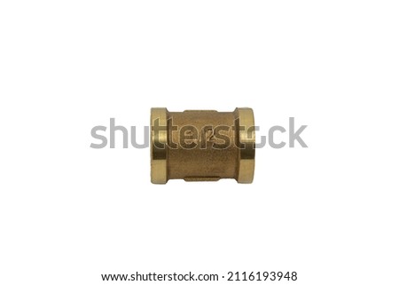 The coupling is transitional. female thread bronze fitting