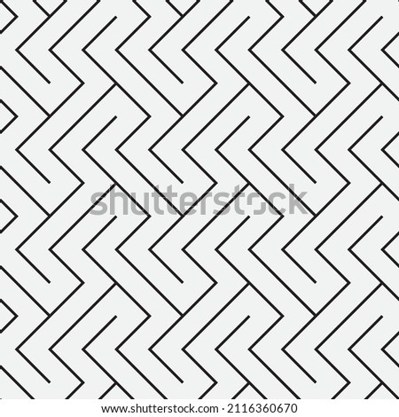 Seamless   vector pattern. Abstract geometric maze background. Monochrome  stylish texture.