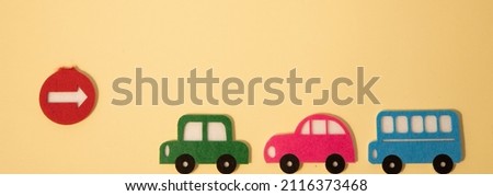 background with cars art collage. car traffic