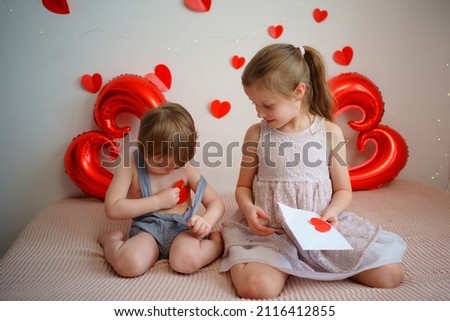 Valentine's Day, Boy and Girl. High quality photo