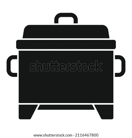 Bbq smokehouse icon simple vector. Grill meat. Tandoor barrel
