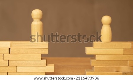 a dispute between people, tension, misunderstanding, family psychology. consent and disagreement Royalty-Free Stock Photo #2116493936
