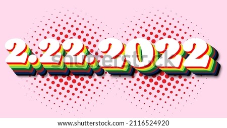 tuesday. 22 february 2022 banner etc. Royalty-Free Stock Photo #2116524920