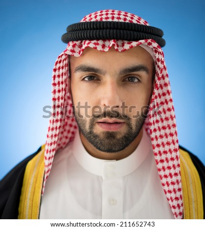 Arabic young sheikh posing